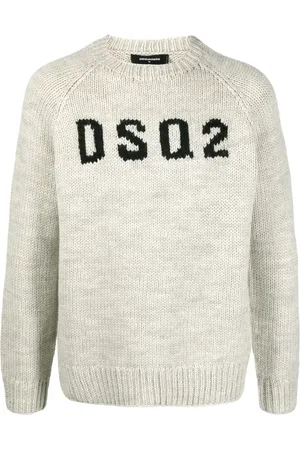 Dsquared2 Intarsia-knit logo wool jumper