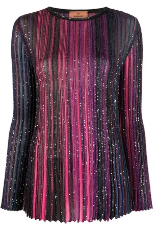 Missoni Sequinned striped jumper