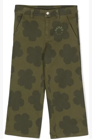 Kenzo Floral-print wide-leg trousers