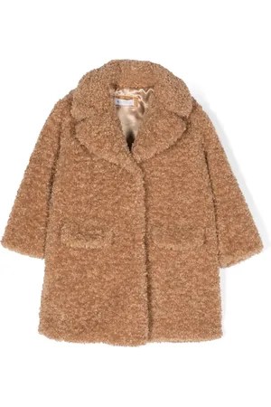 MONNALISA Teddy single-breasted coat