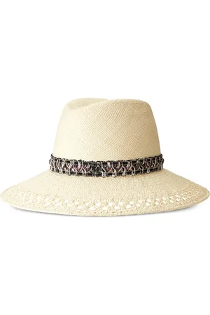 Le Mont St Michel Kate straw Fedora hat