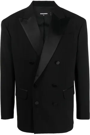 Dsquared2 Double-breasted silk-lapels blazer