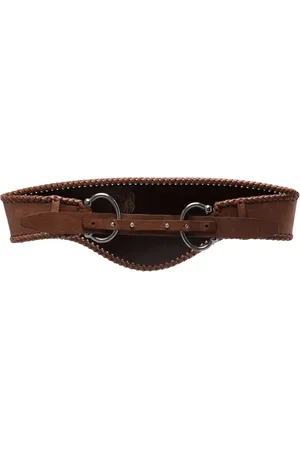 Gianfranco Ferré 2000s whipstitch-trim leather belt