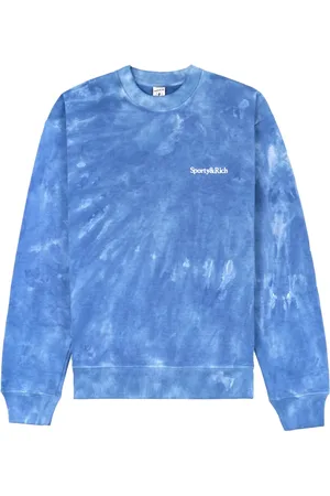 Sporty & Rich Logo-embroidered tie-dye sweatshirt