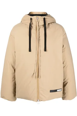 OAMC Logo-patch hooded puffer jacket