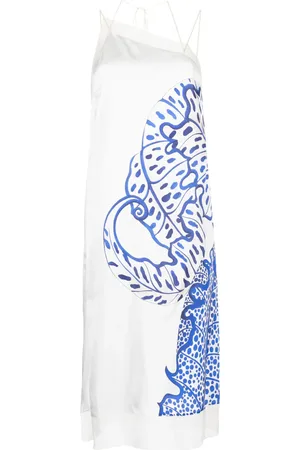 Salvatore Ferragamo Floral-print silk midi dress