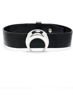 Marine Serre Moon leather choker