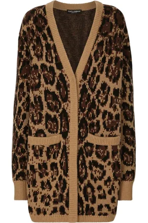 Dolce & Gabbana Leopard-print V-neck cardigan