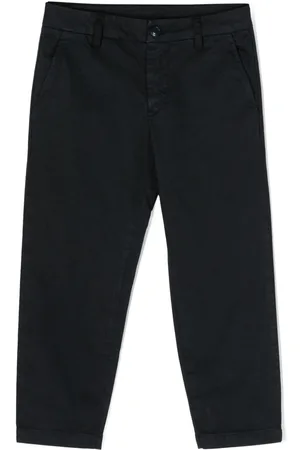 Dondup Logo-plaque straight-leg trousers