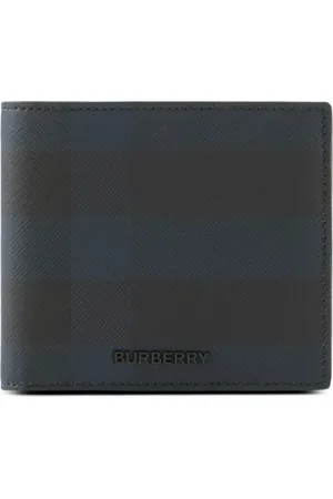 Burberry Logo-lettering checked wallet