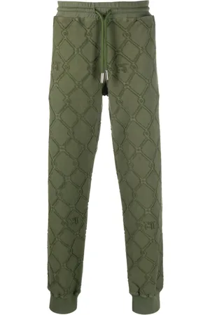 John Richmond Textured-finish fleece track pants
