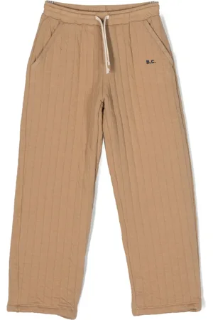 Bobo Choses Quilted straight-leg drawstring trousers