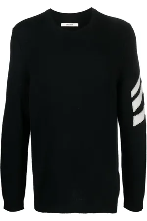 Zadig & Voltaire Stripe-detail cashmere jumper