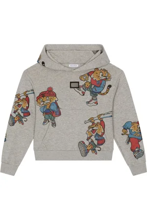 Dolce & Gabbana Tiger-print cotton hoodie