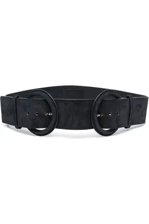 Gianfranco Ferré 1990s double-buckle suede belt