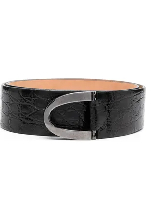 Gianfranco Ferré 1990s pebbled leather belt