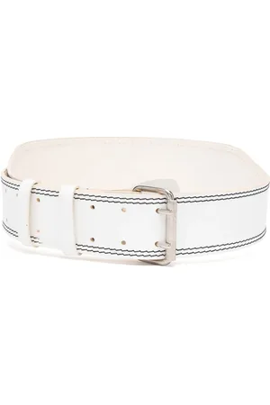 Gianfranco Ferré 1990s stitched buckled belt