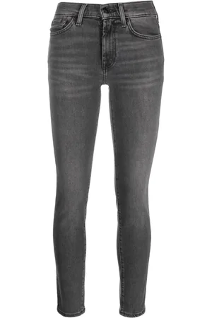 7 for all Mankind Mid-rise cropped skinny jeans