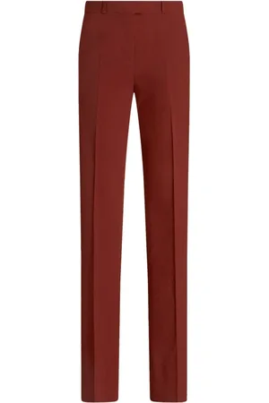 Etro Jacquard straight-leg tailored trousers