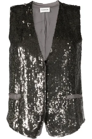 P.A.R.O.S.H. V-neck sequined vest