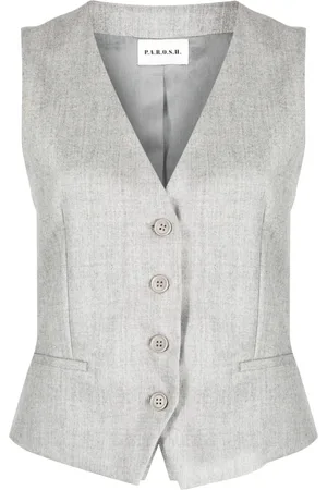 P.A.R.O.S.H. Button-up virgin wool-blend gilet