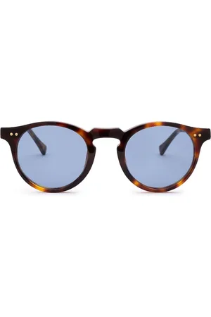 Nialaya Tortoiseshell-effect round-frame sunglasses