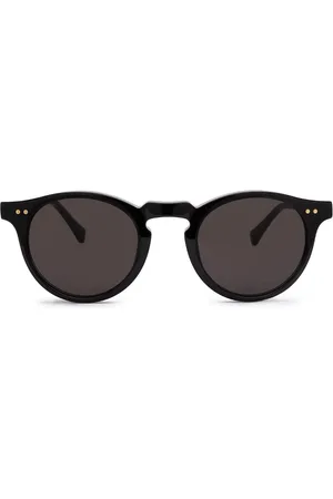 Nialaya Logo-print round-frame sunglasses
