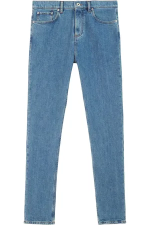 Burberry Logo-patch mid-rise straight-leg jeans