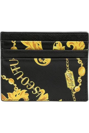 VERSACE Barocco-print leather cardholder