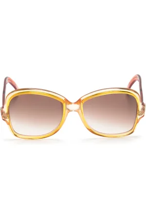 Saint Laurent 1970s two-tone butterfly-frame sunglasses