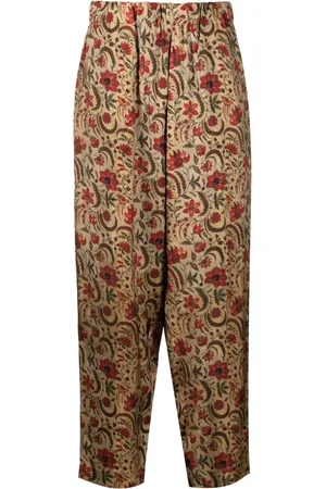UMA WANG Palmer floral-print tapered trousers
