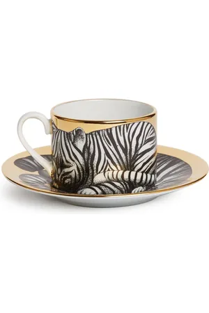FORNASETTI Fidelity Tigrato tea cup set