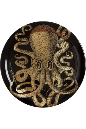 FORNASETTI Polipo hand-decorated metal tray
