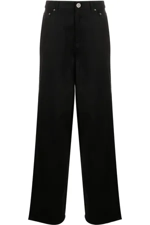 ROTATE Logo-embellished straight-leg jeans