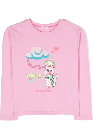 Billieblush Sequin-embellished cotton T-shirt