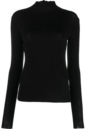 Filippa K Frilled high-neck ribbed-knit jumper