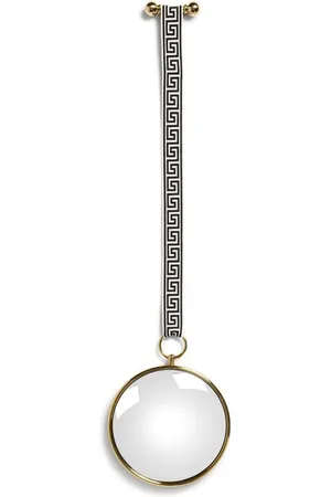 FORNASETTI Convex mirror with velvet ribbon