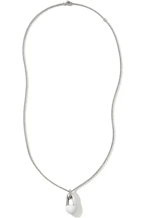 John Hardy Sterling pebble pendant necklace