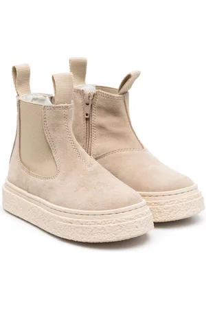 Maison Margiela Round-toe suede boots