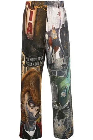 Charles Jeffrey Loverboy Graphic-print straight-leg trousers