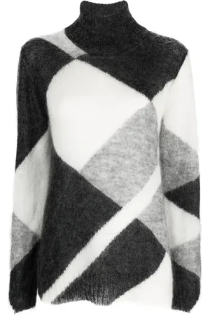 P.A.R.O.S.H. Colour-block roll-neck jumper