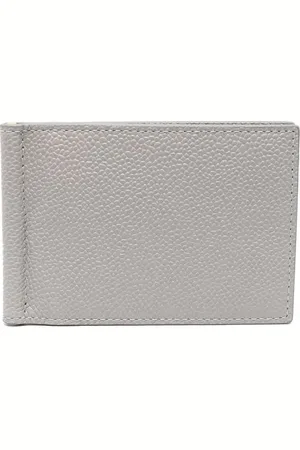 Thom Browne Money clip leather wallet