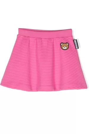 Moschino Teddy Bear-motif ribbed skirt