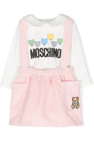 Moschino Crossover shoulder-straps corduroy skirt
