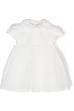 Il gufo Cap-sleeved tulle flared dress