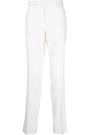 LARDINI Off-centre fastening chino trousers
