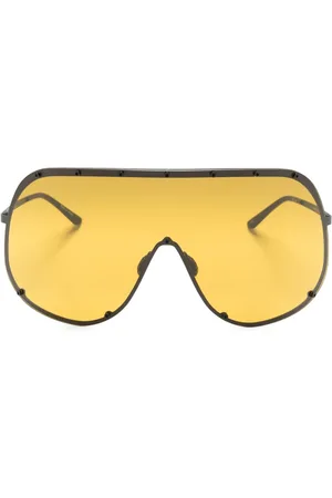 Rick Owens Shield Temple oversize-frame sunglasses