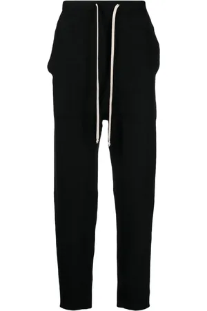 Rick Owens Drawstring-waist cashmere trousers