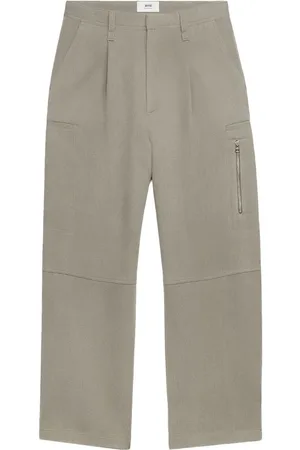Ami Wide-leg virgin-wool trousers