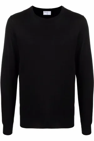 FEDELI Fine-knit ribbed-trim jumper